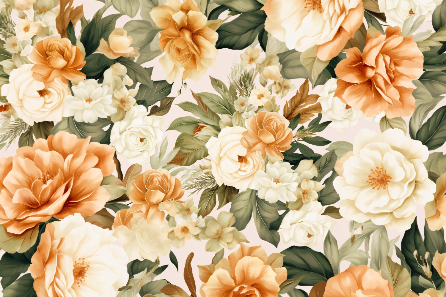 Watercolor floral wreath Background 62