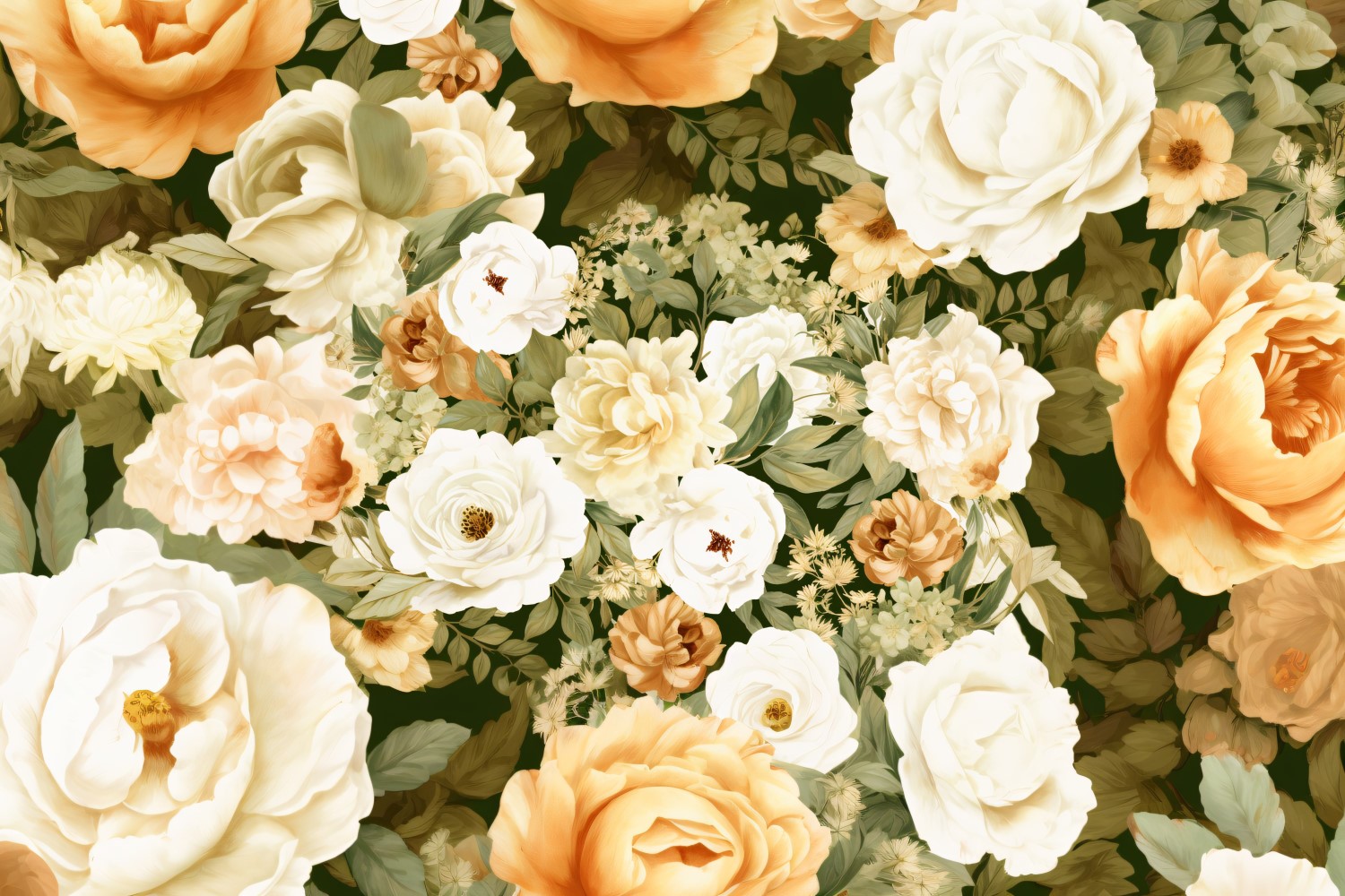 Watercolor flowers Background 52