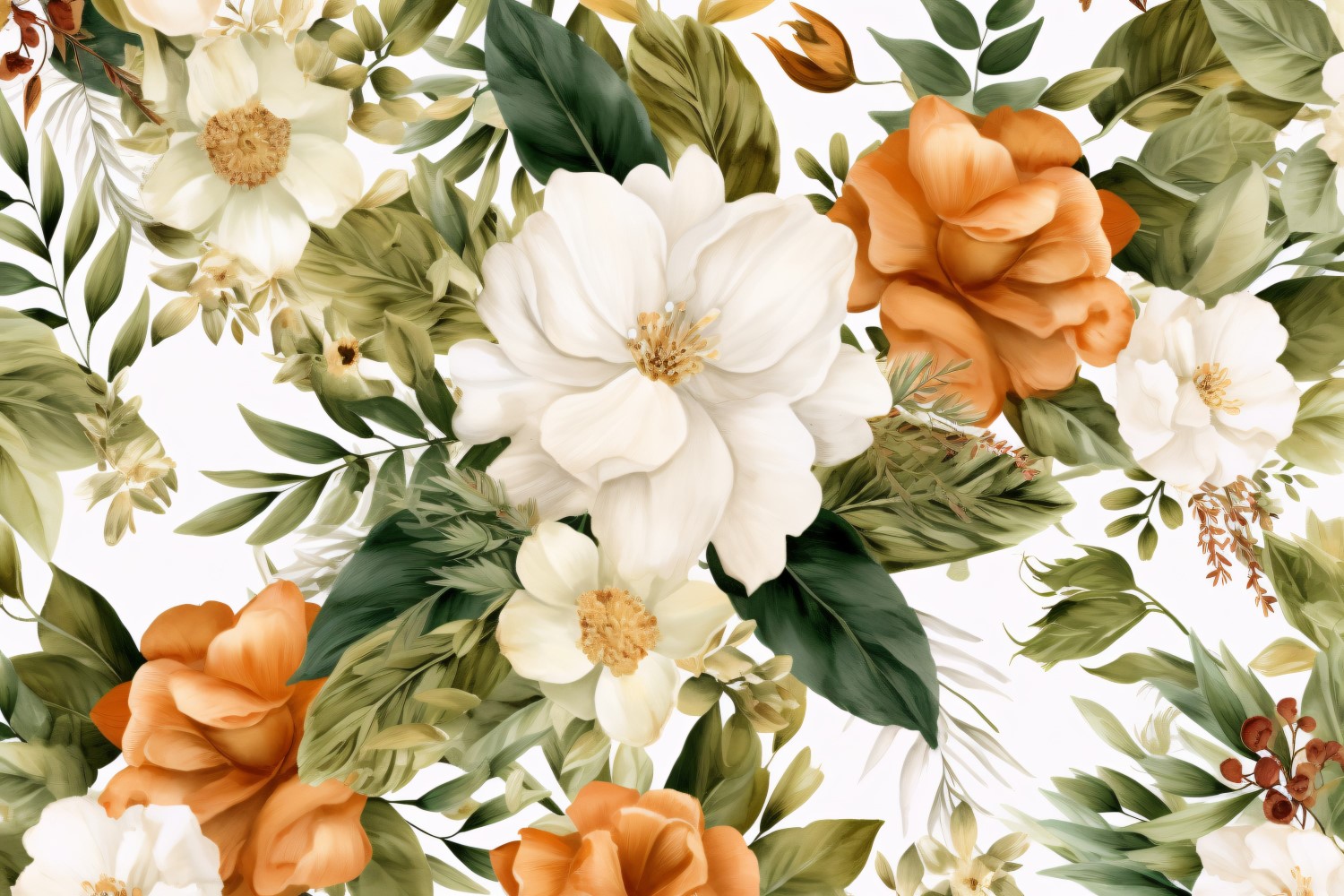 Watercolor flowers wreath Background 63