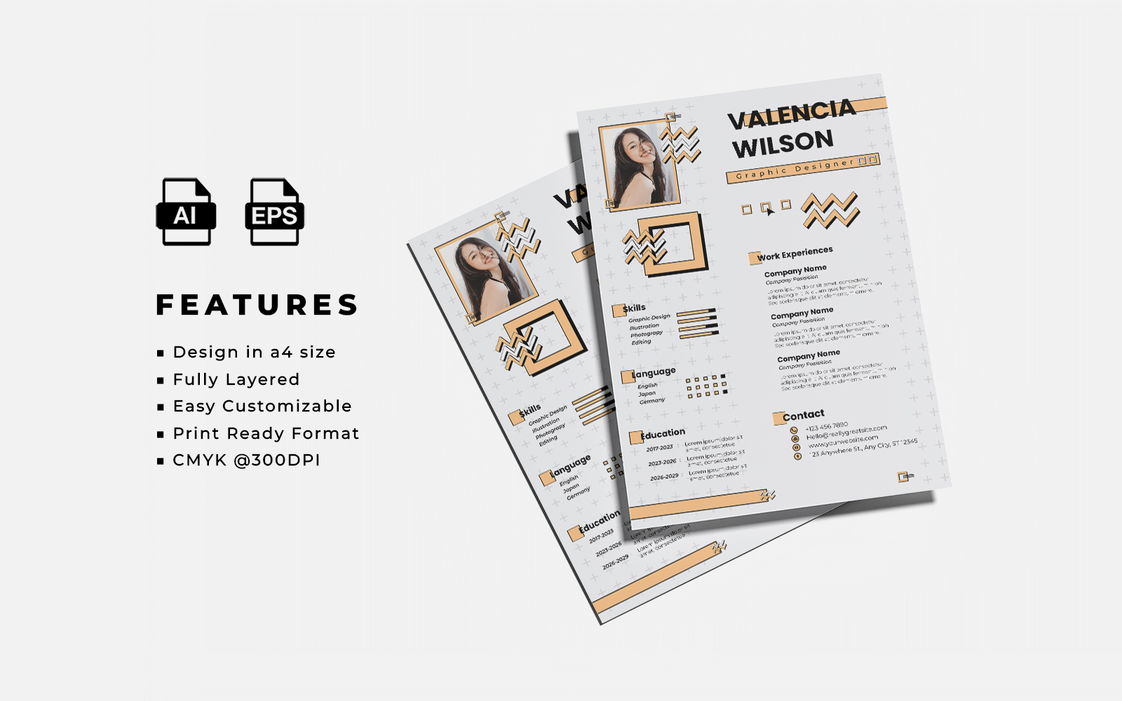Resume and CV Design Template