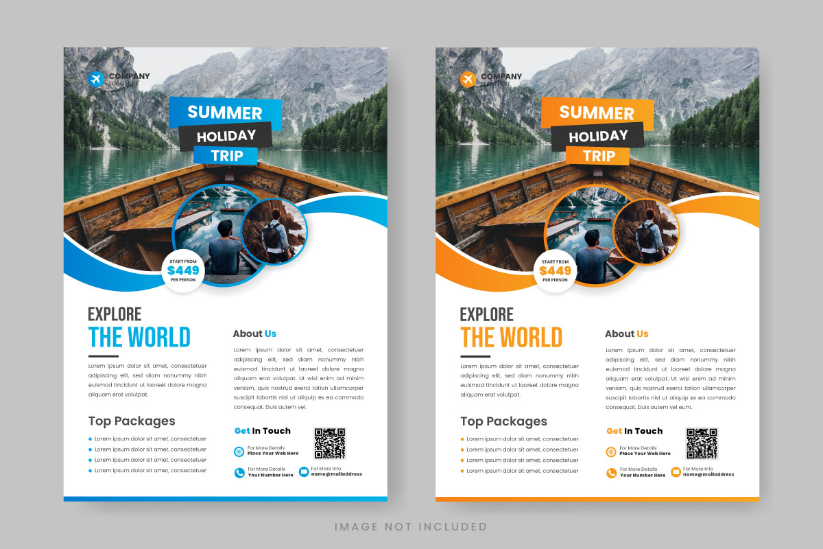 Flyer Design Holiday Packages  Travel brochure design, Travel advertising  design, Travel poster design