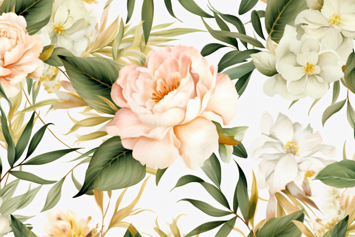 Watercolor flowers wreath Background 67