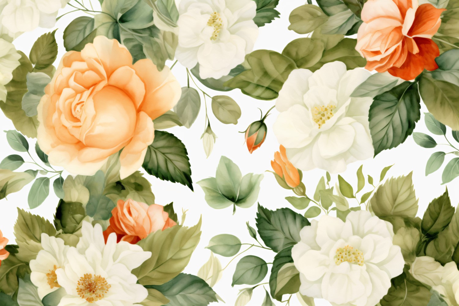 Watercolor floral wreath Background 70