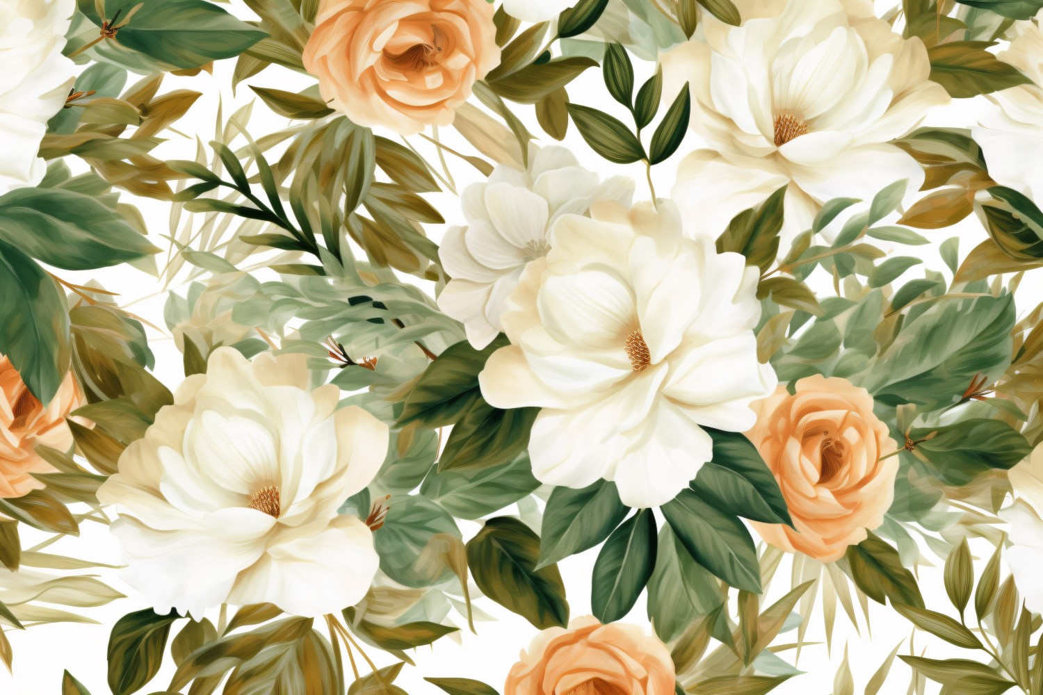 Watercolor floral wreath Background 74