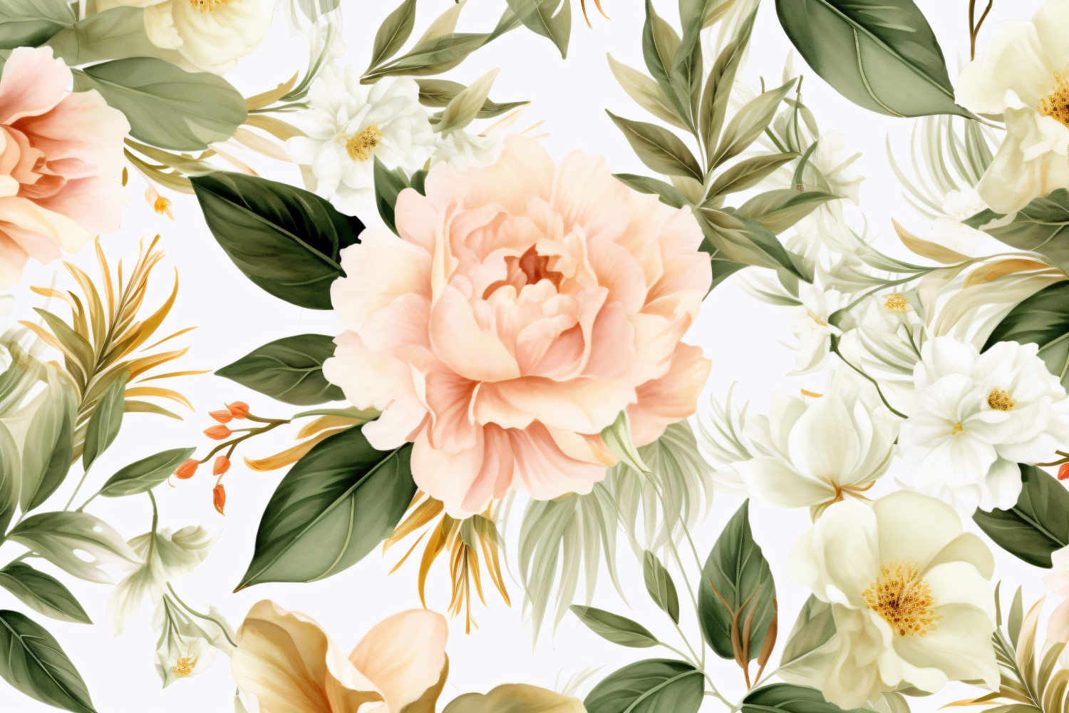 Watercolor flowers wreath Background 79