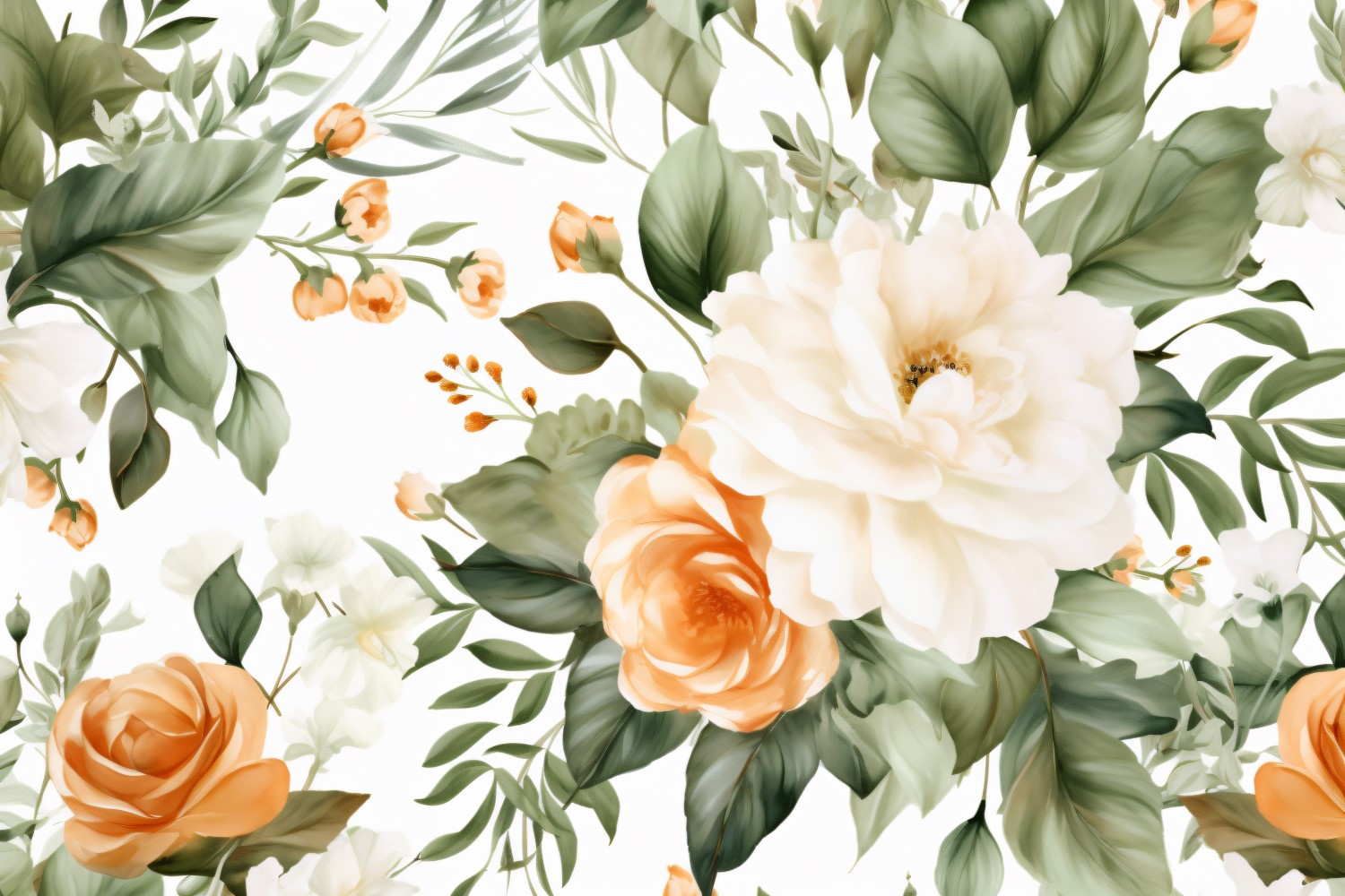 Watercolor Floral Background 80