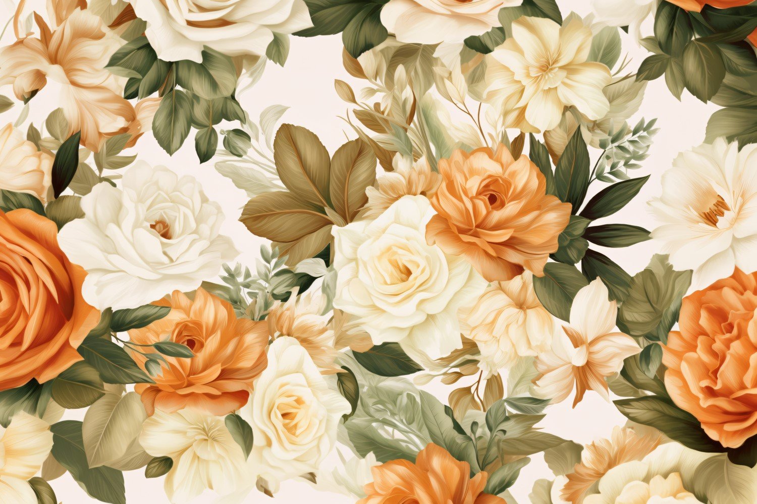 Watercolor floral wreath Background 86