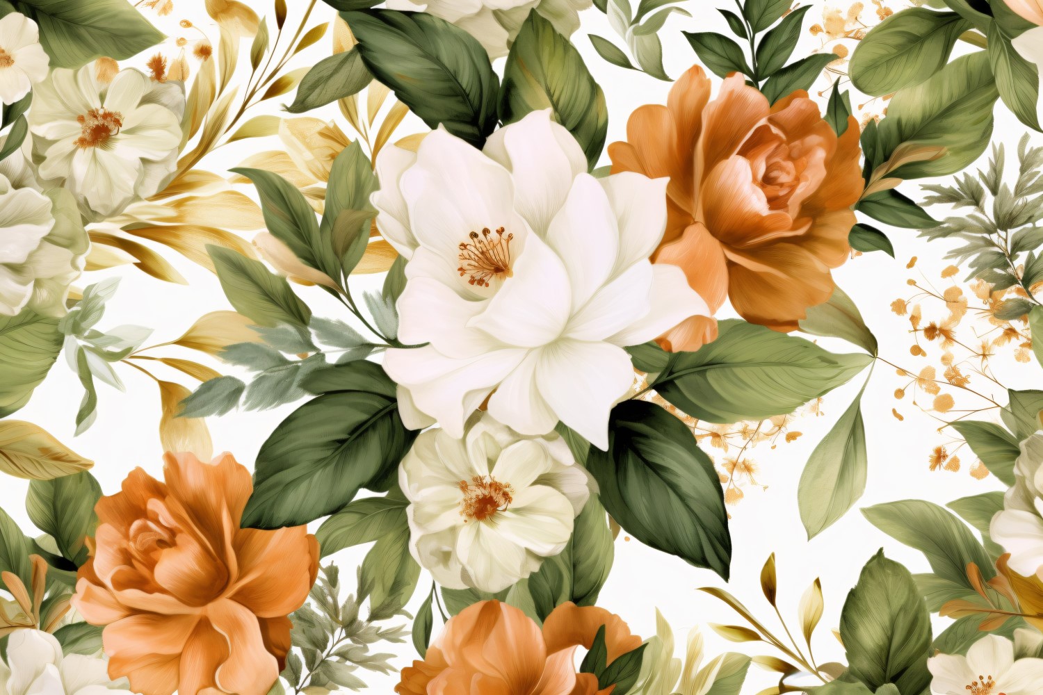 Watercolor Floral Background 96