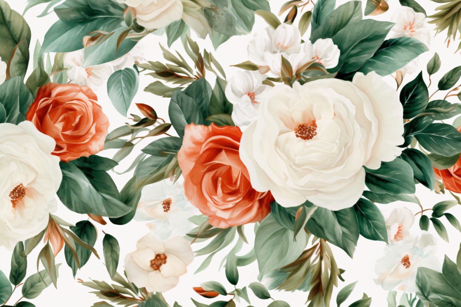 Watercolor flowers Background 101