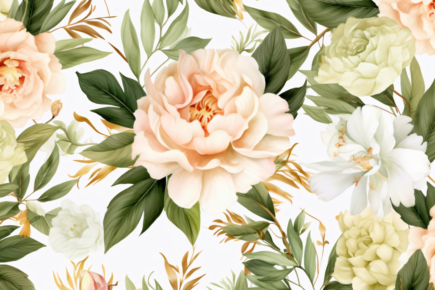 Watercolor floral wreath Background 118