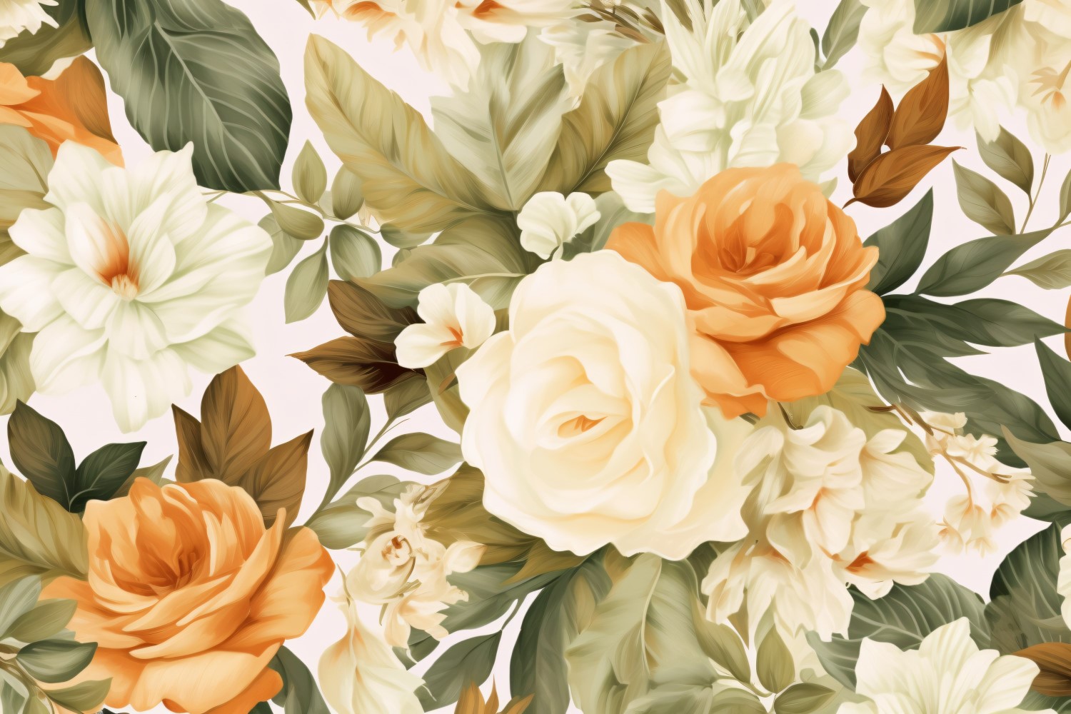 Watercolor floral wreath Background 122