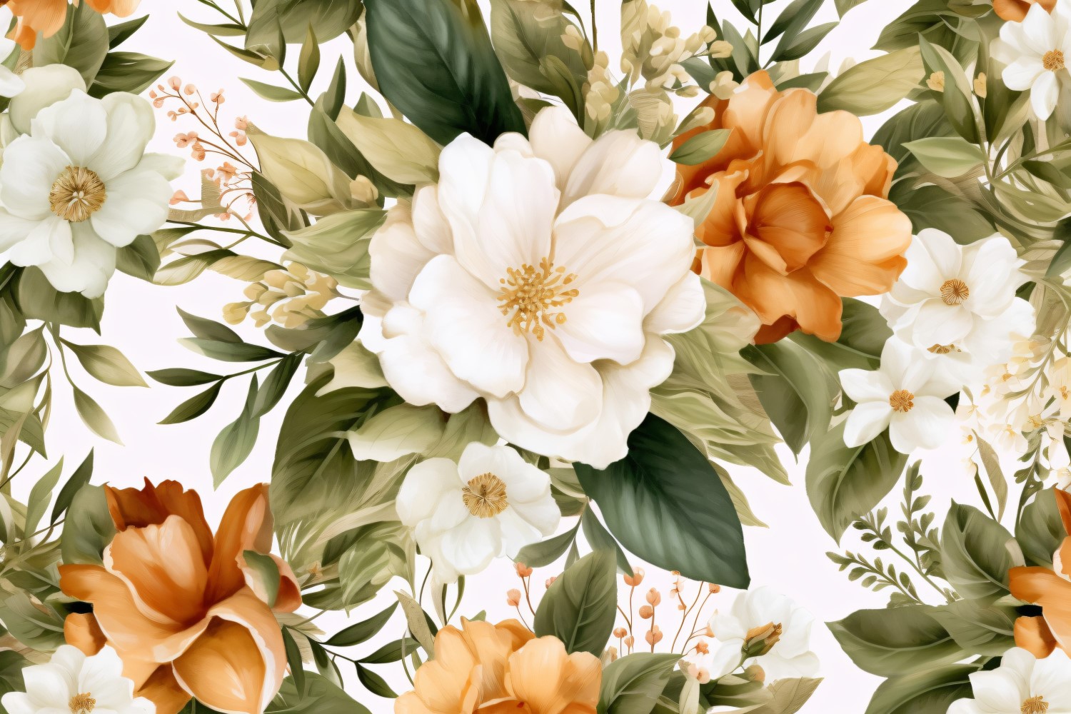 Watercolor Floral Background 136