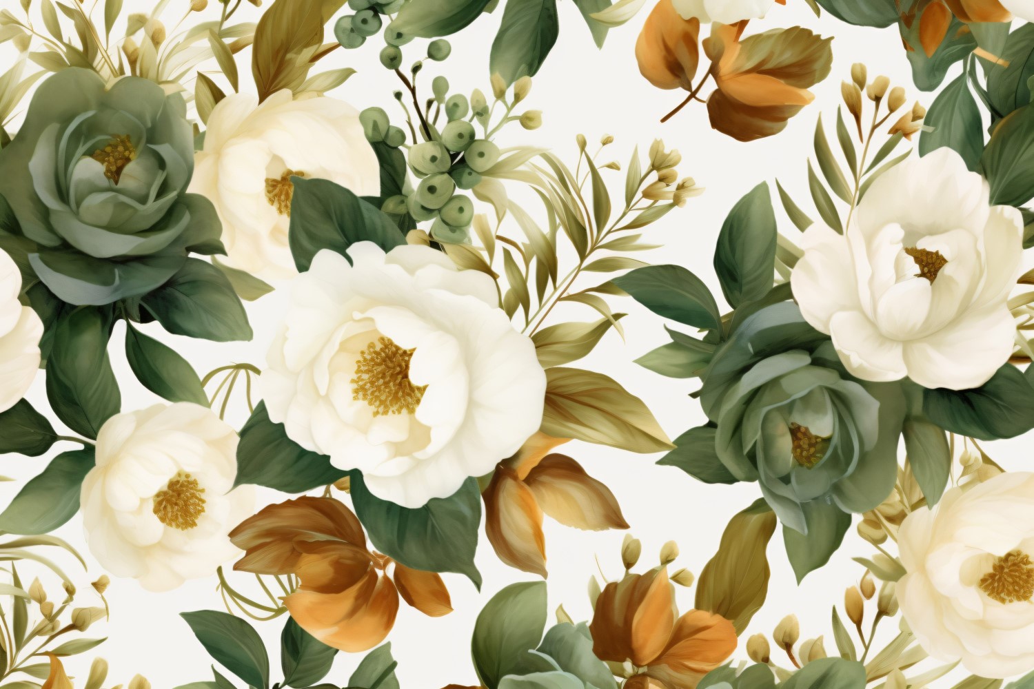 Watercolor flowers wreath Background 138