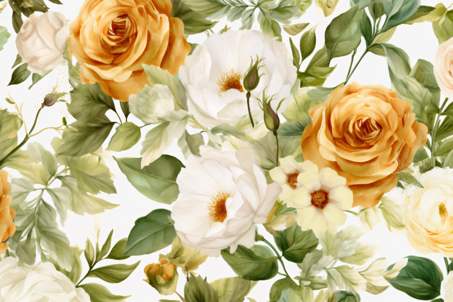 Watercolor Floral Background 139