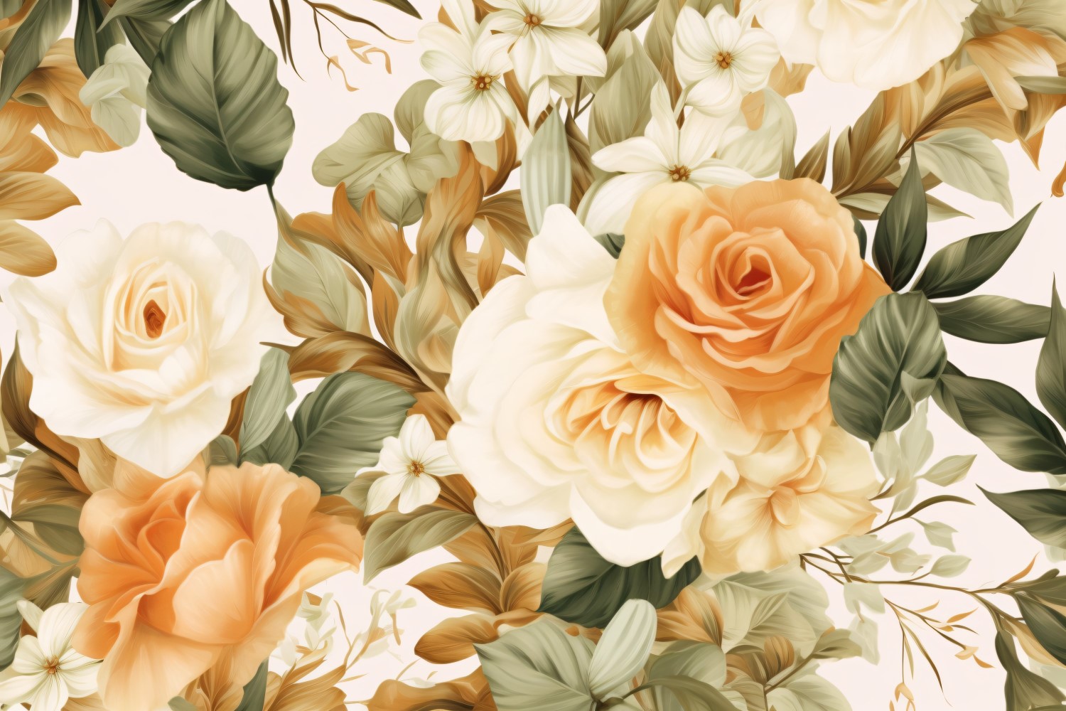 Watercolor flowers Background 140