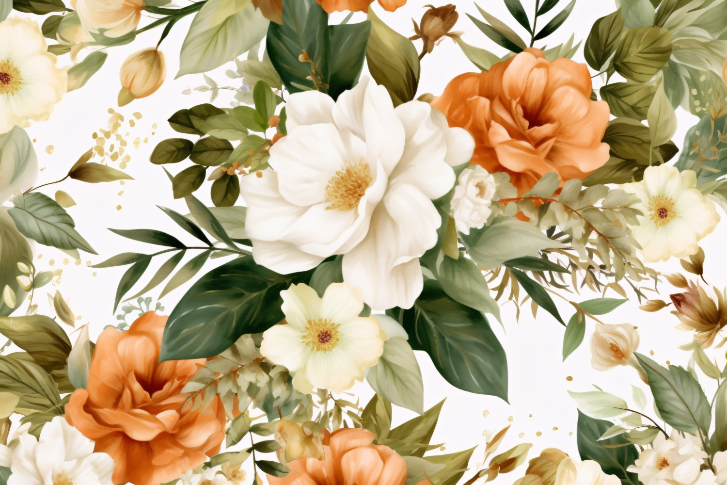 Watercolor Floral Background 143