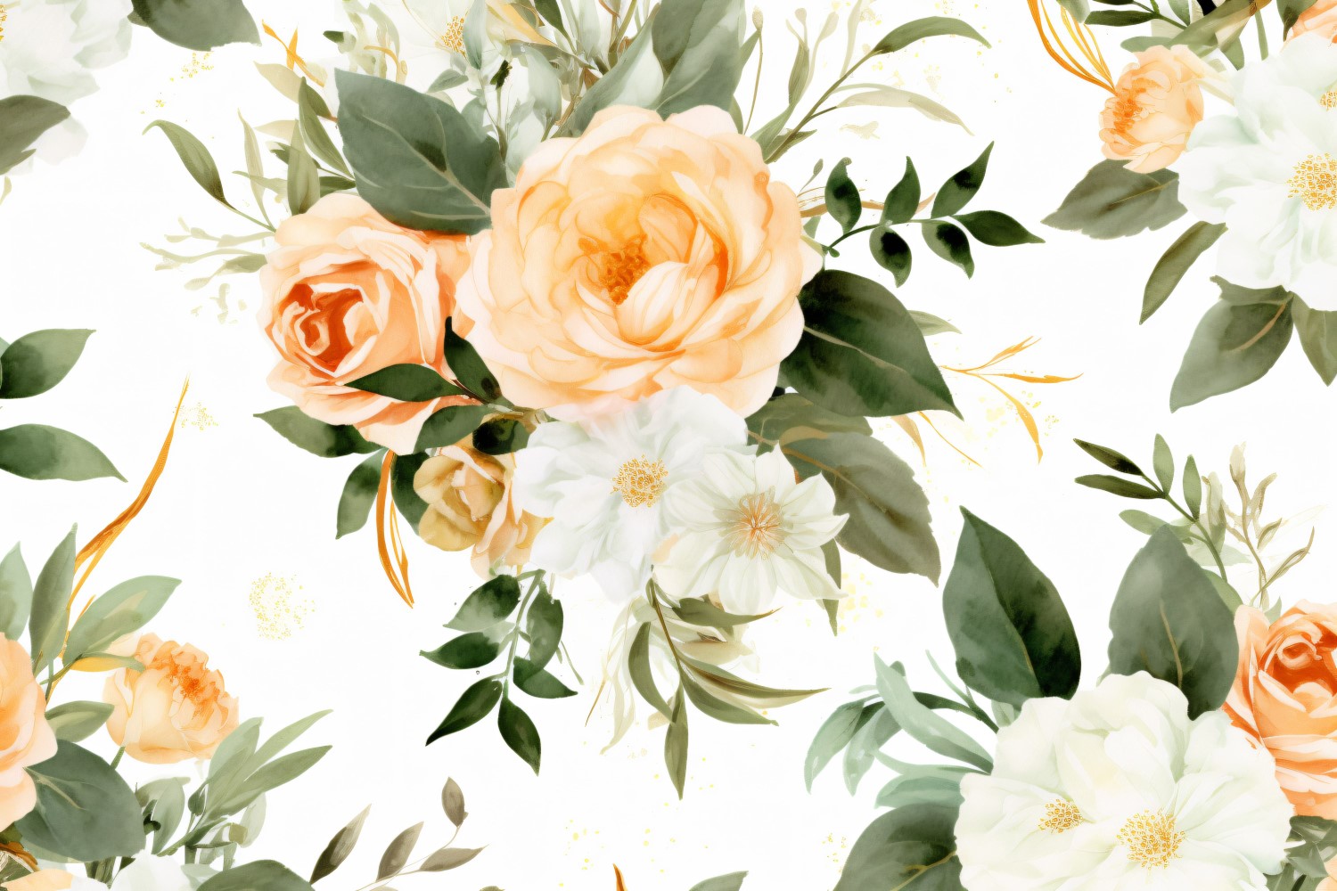 Watercolor Floral Background 147