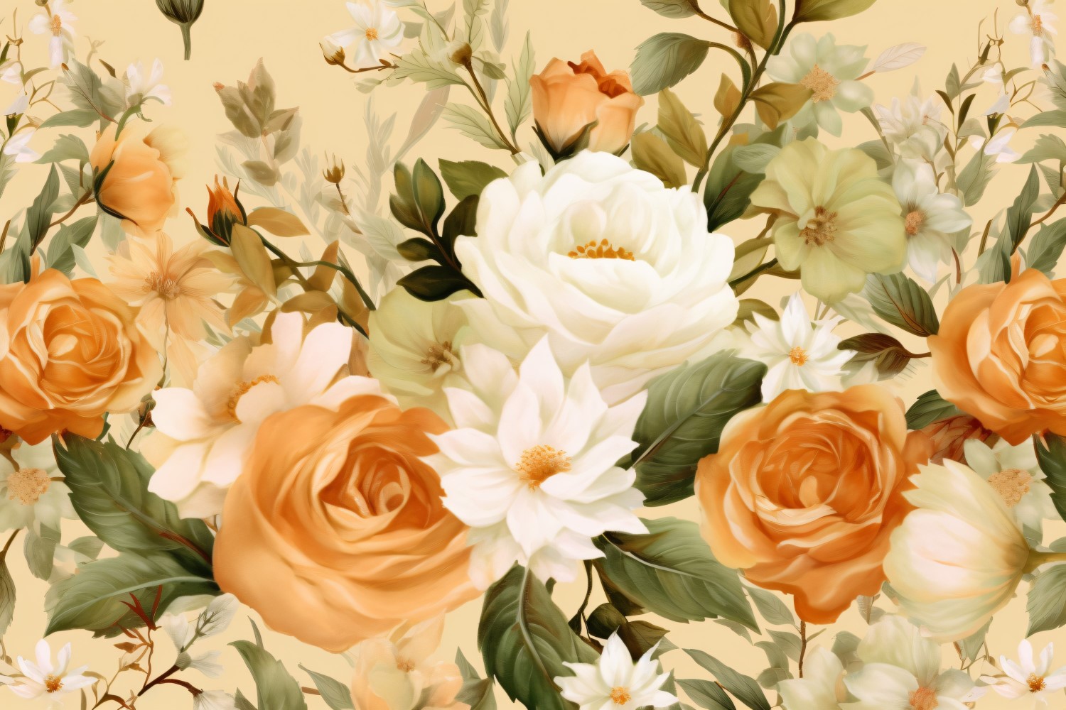 Watercolor flowers Background 161