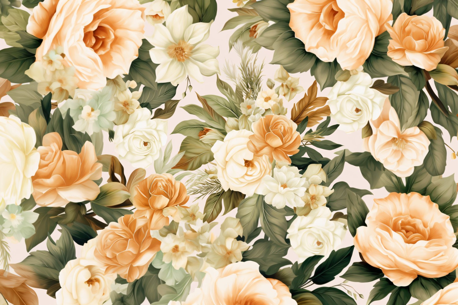 Watercolor floral wreath Background 162