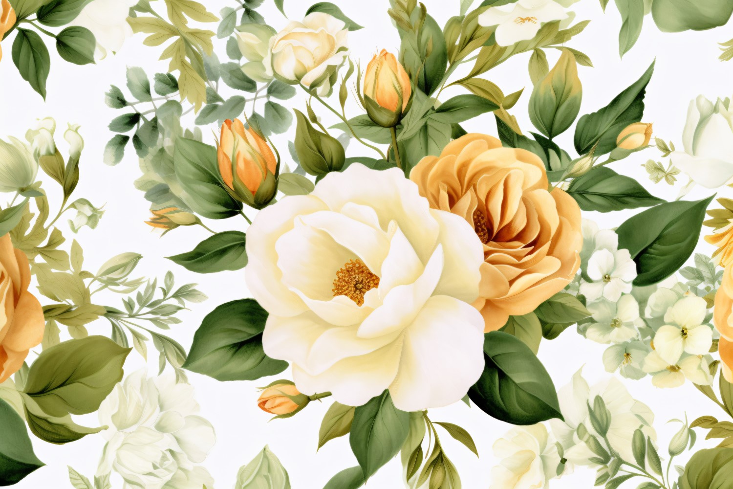 Watercolor flowers wreath Background 163