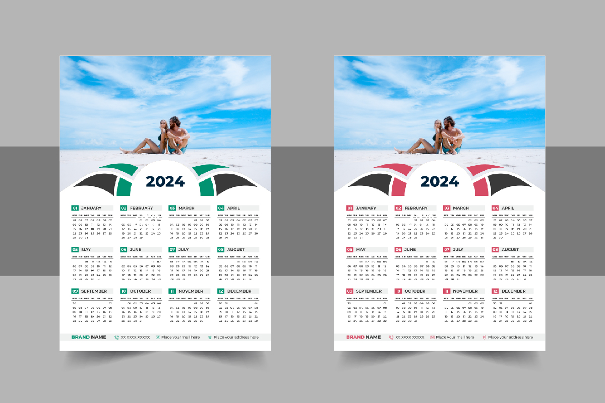 Creative 2024 Wall Calendar design