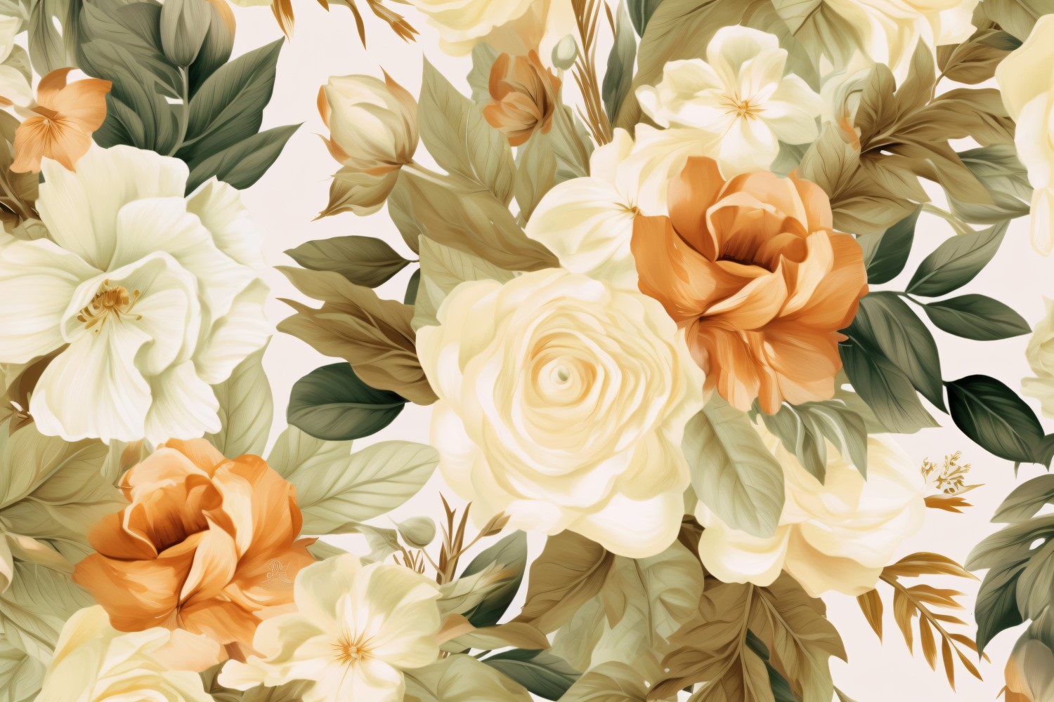 Watercolor flowers wreath Background 167