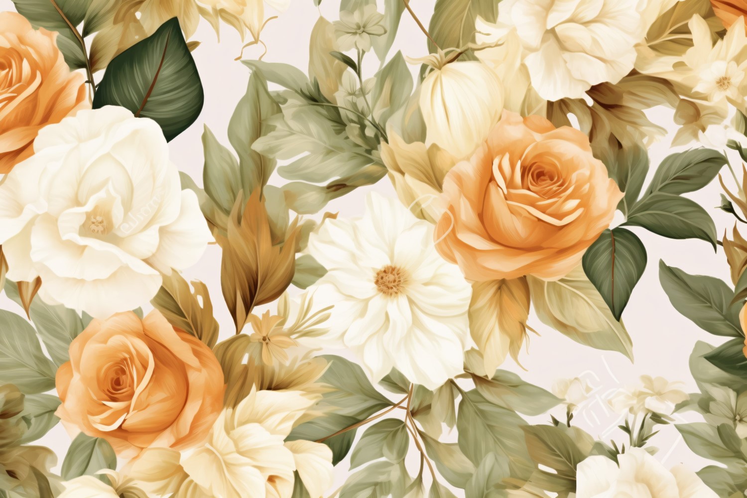 Watercolor flowers Background 169