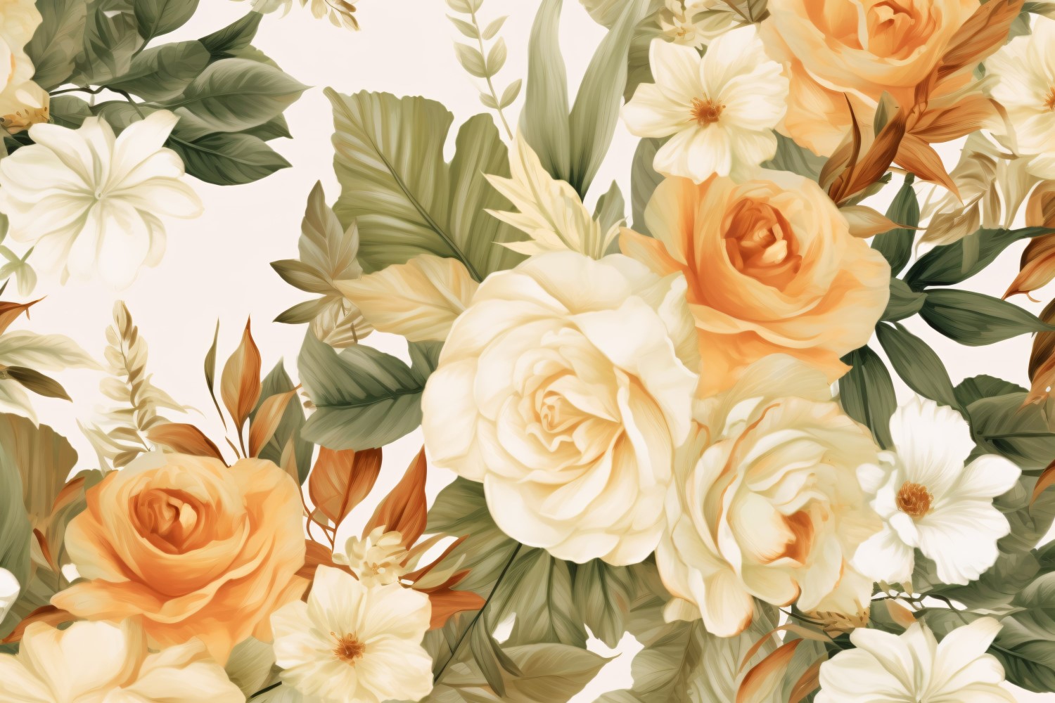 Watercolor flowers wreath Background 171