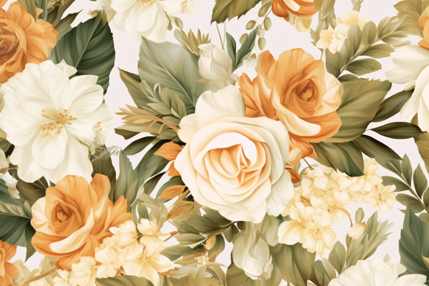 Watercolor floral wreath Background 174