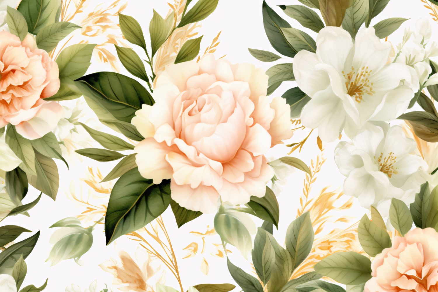 Watercolor Floral Background 180