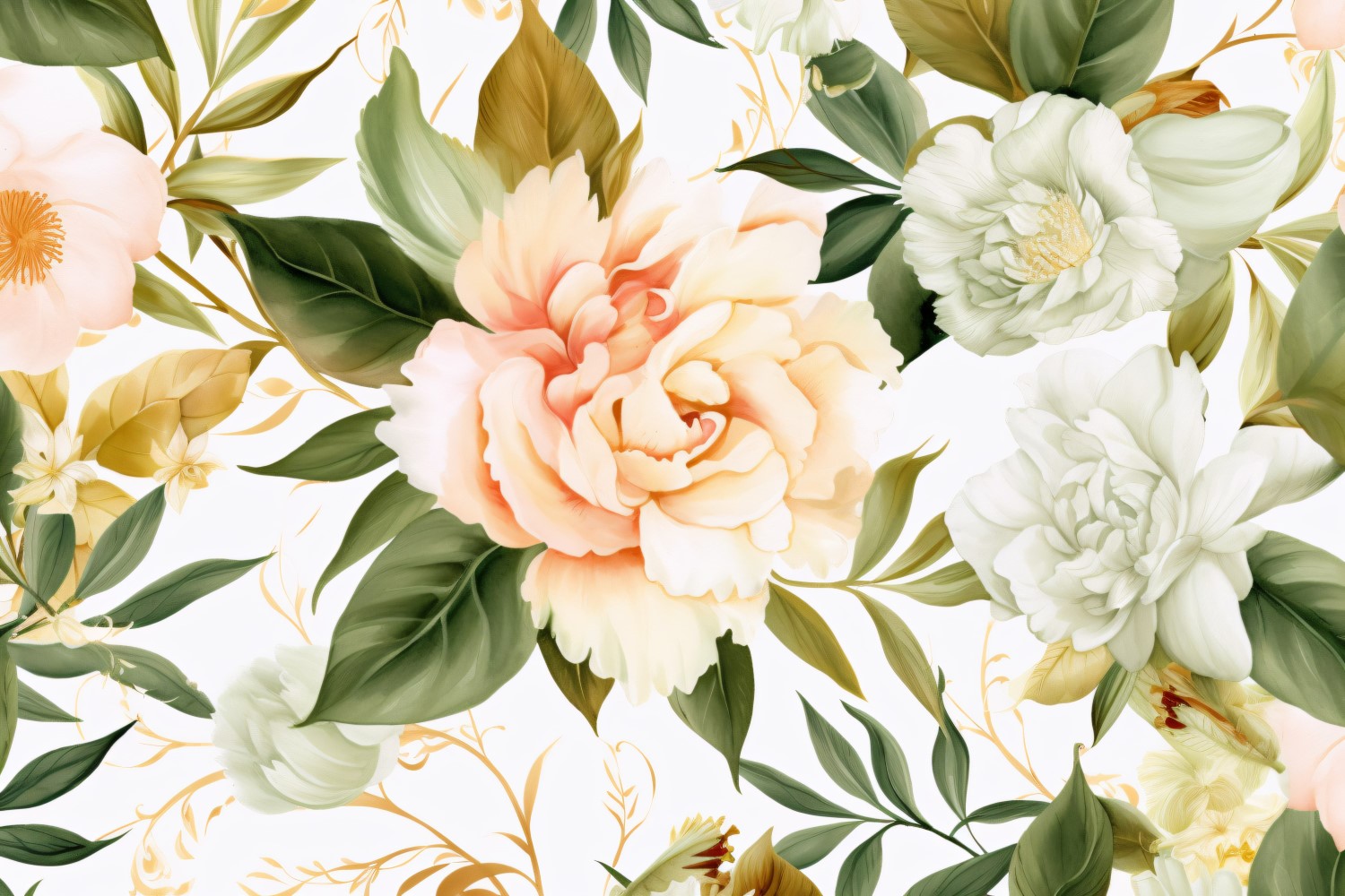 Watercolor floral wreath Background 186