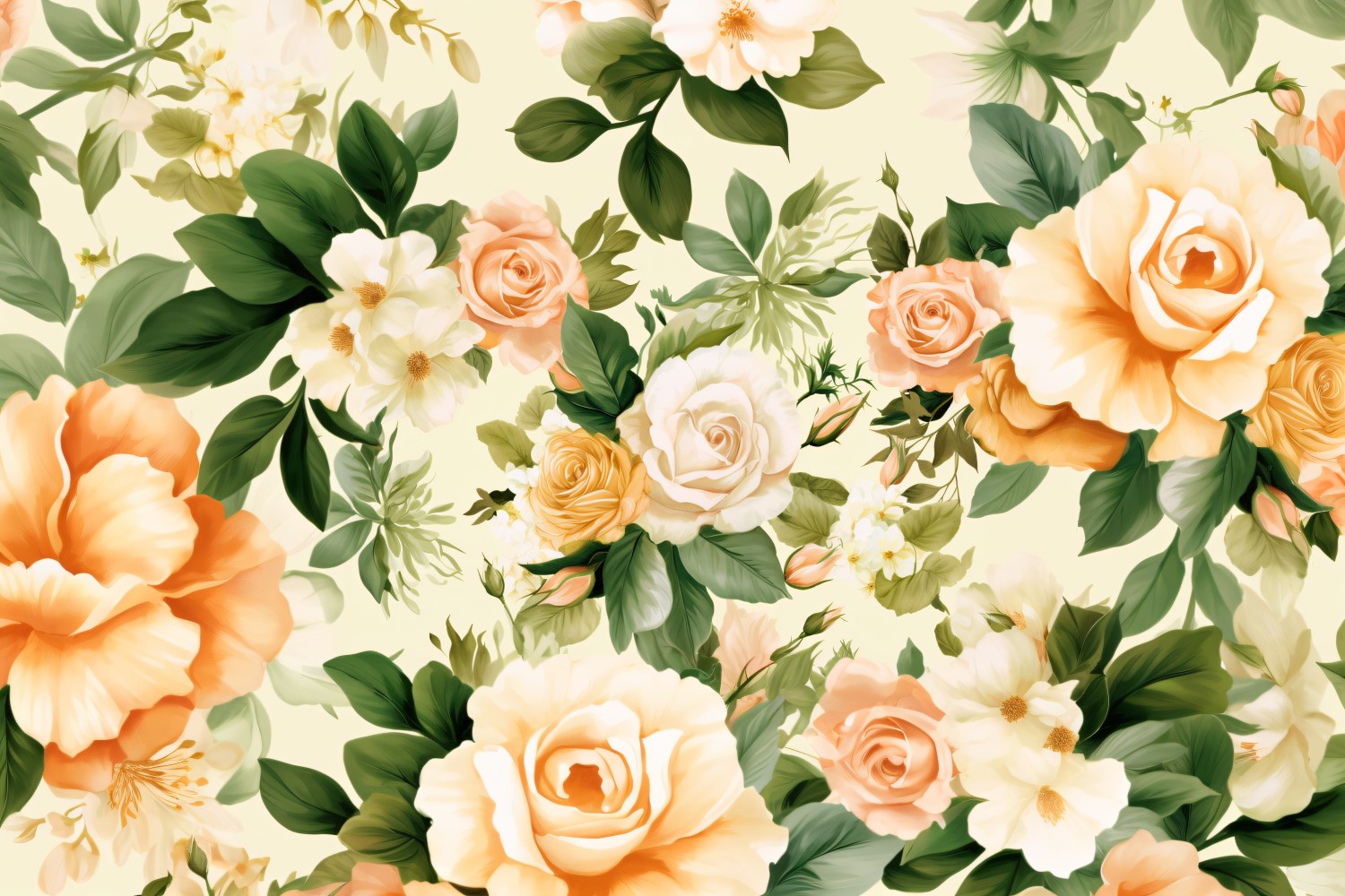 Watercolor flowers Background 189