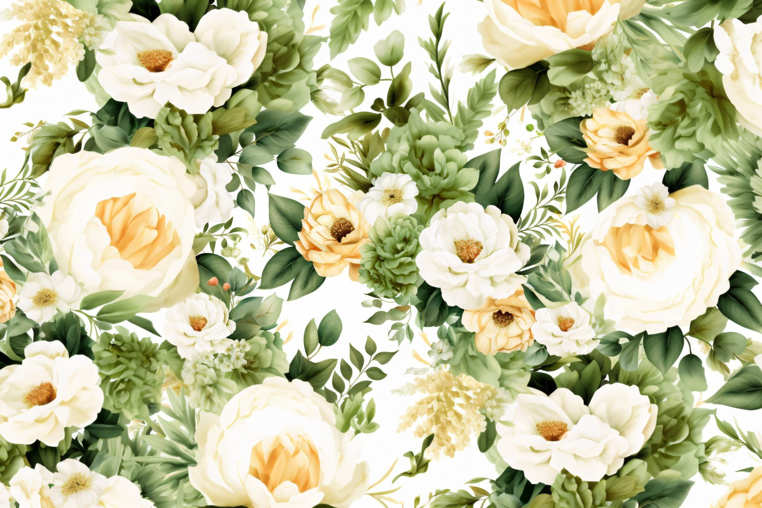 Watercolor Floral Background 192