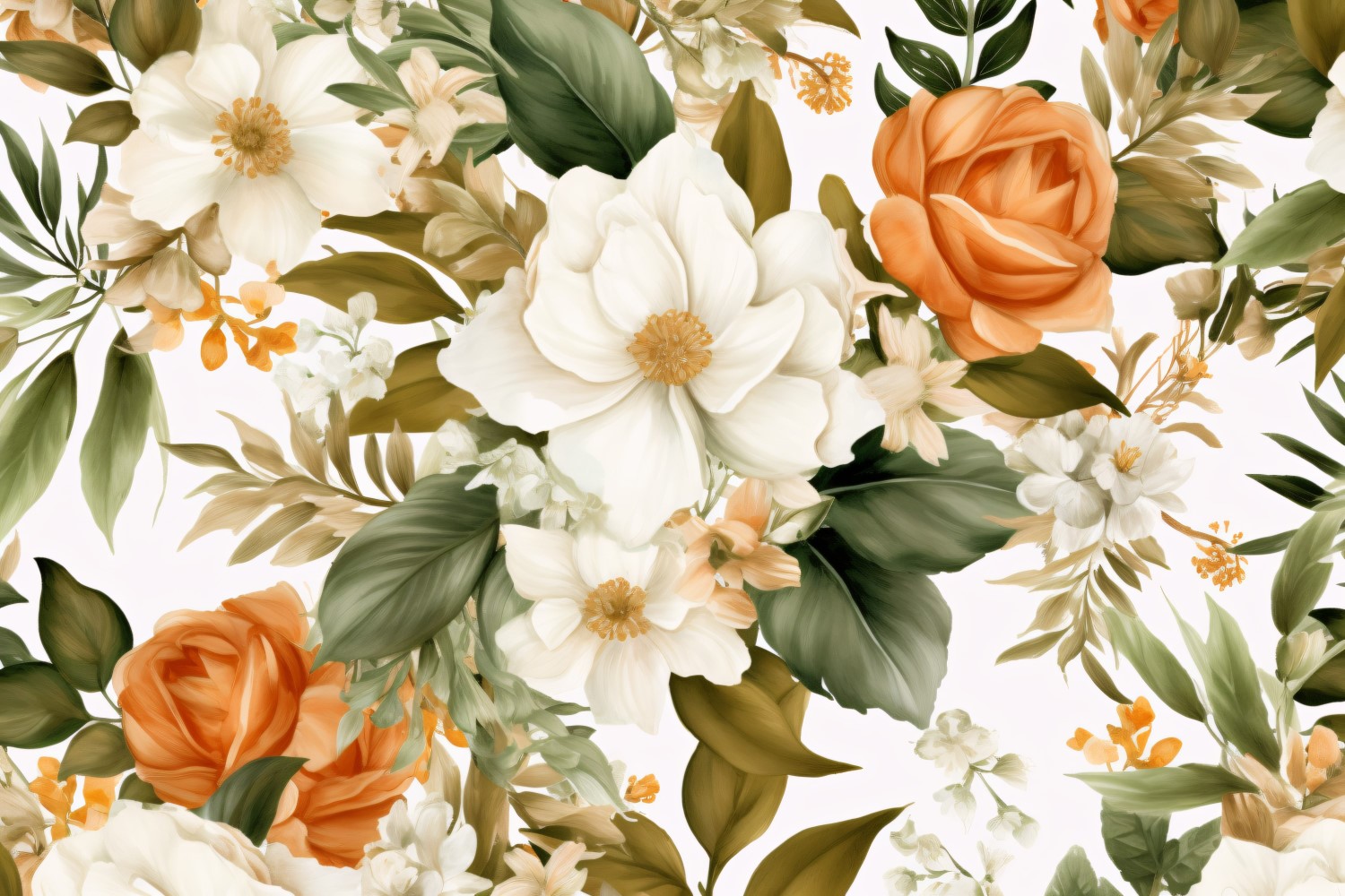 Watercolor Floral Background 196