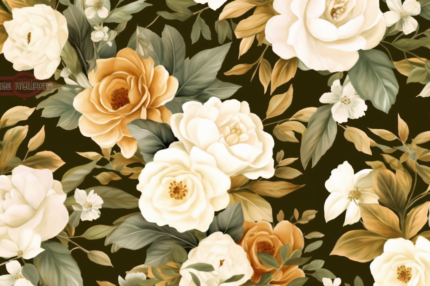 Watercolor flowers Background 197