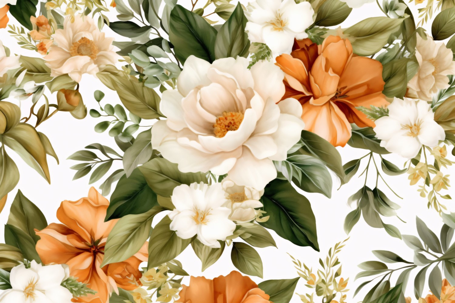 Watercolor flowers wreath Background 199