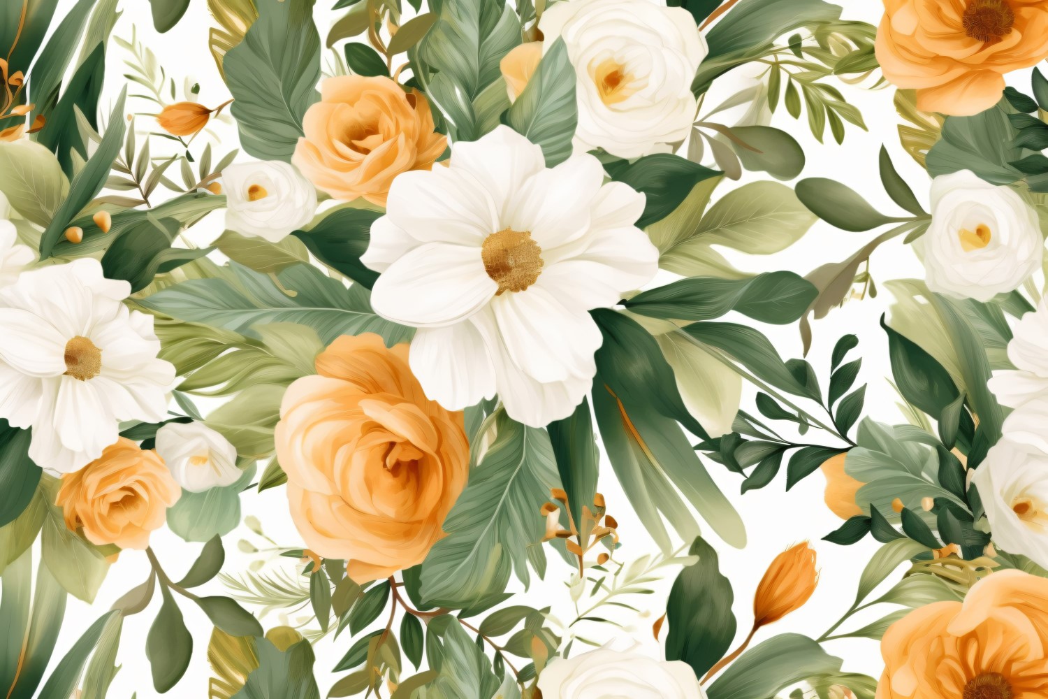 Watercolor floral wreath Background 202