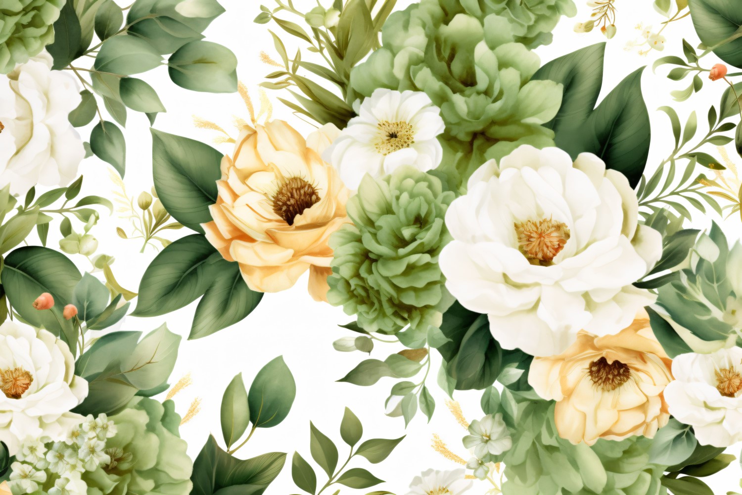 Watercolor Floral Background 204