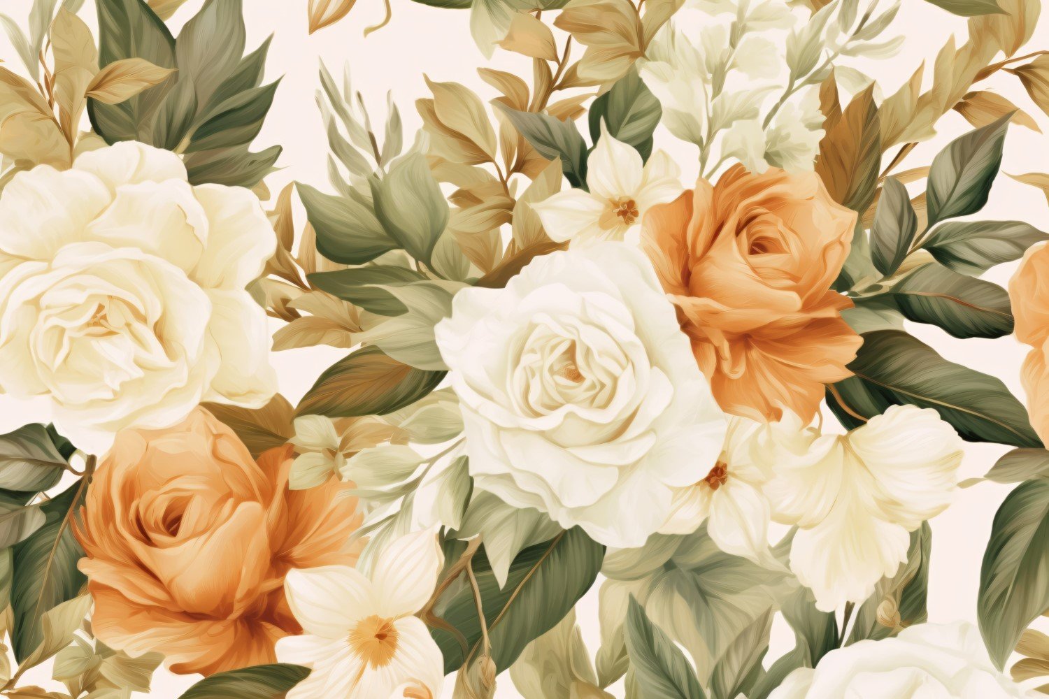 Watercolor flowers Background 205