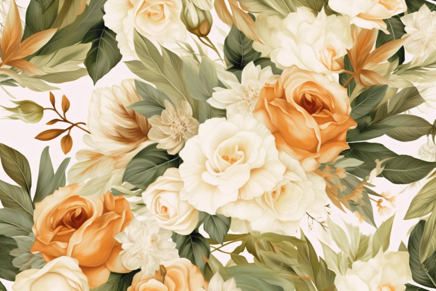 Watercolor floral wreath Background 206