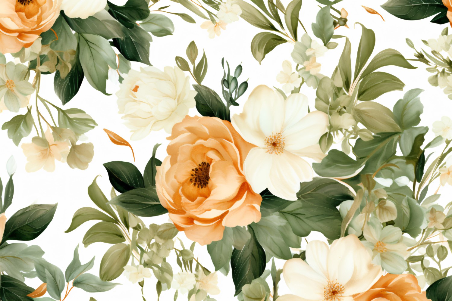 Watercolor Floral Background 208