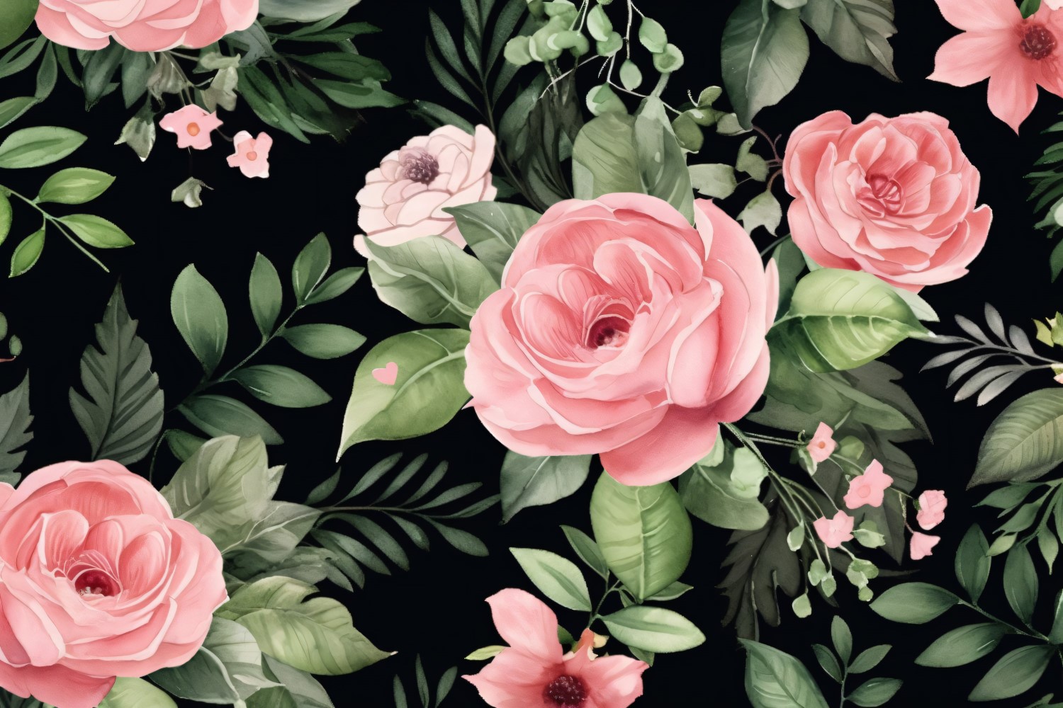 Watercolor Floral Background 222