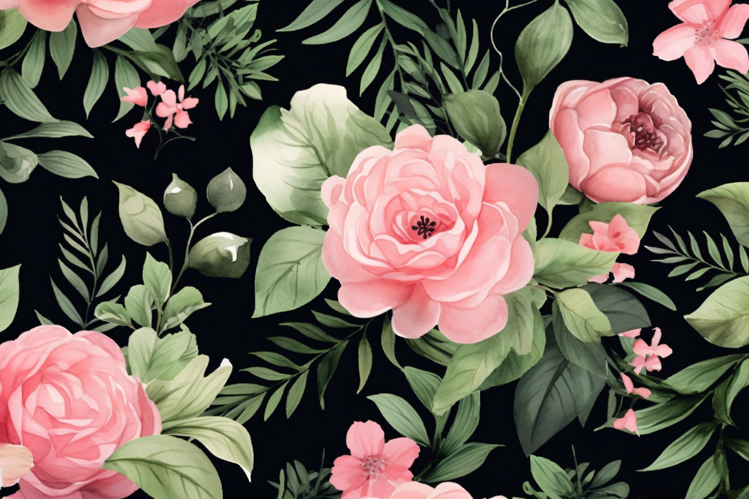 Watercolor Floral Background 236