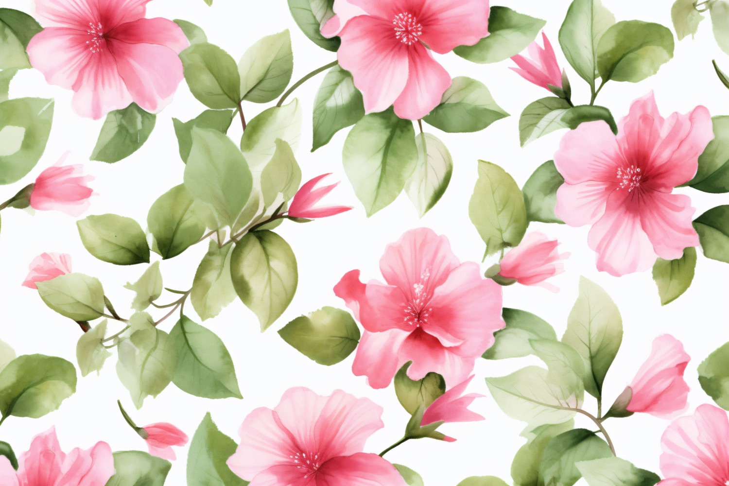 Watercolor flowers Background 237