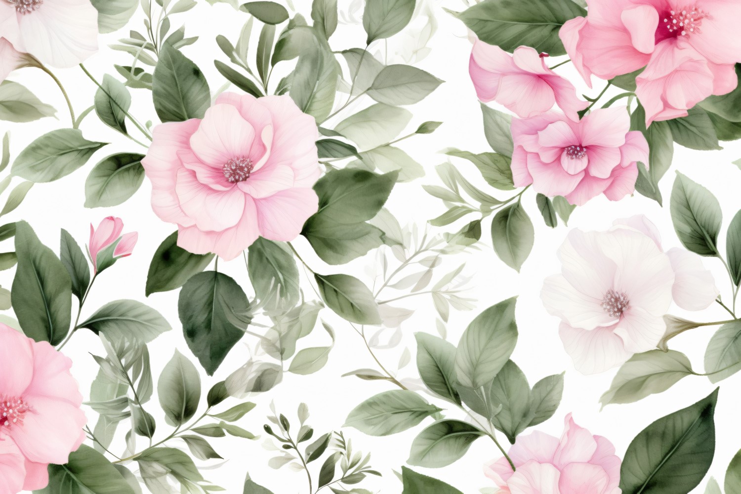 Watercolor floral wreath Background 242