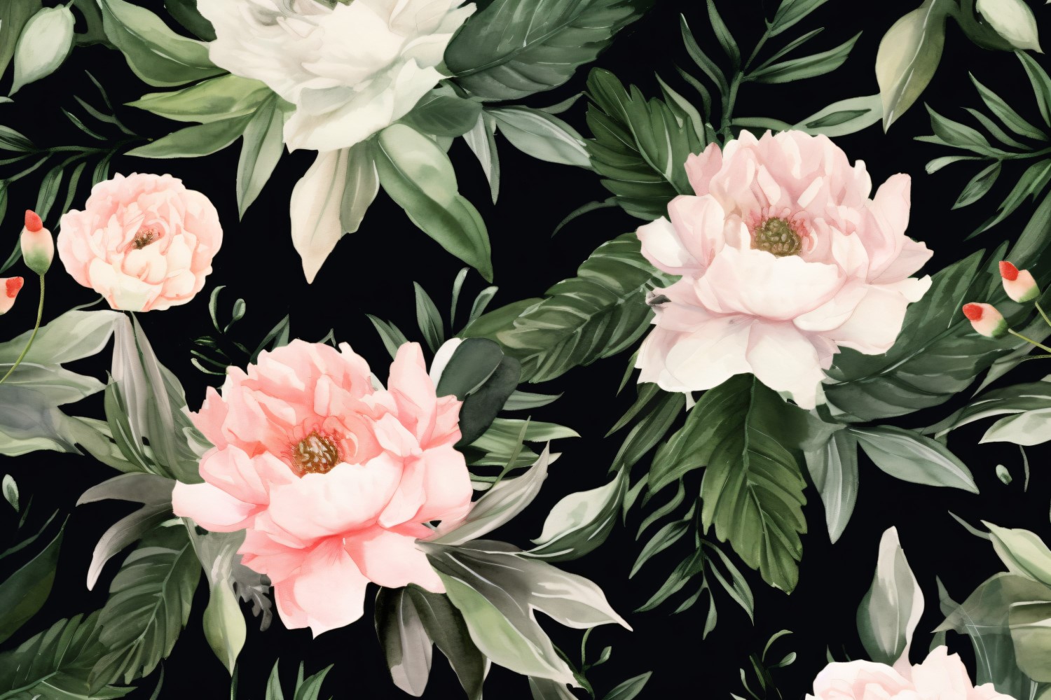 Watercolor Floral Background 248