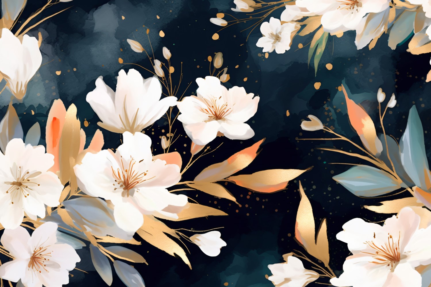 Watercolor floral wreath Background 269