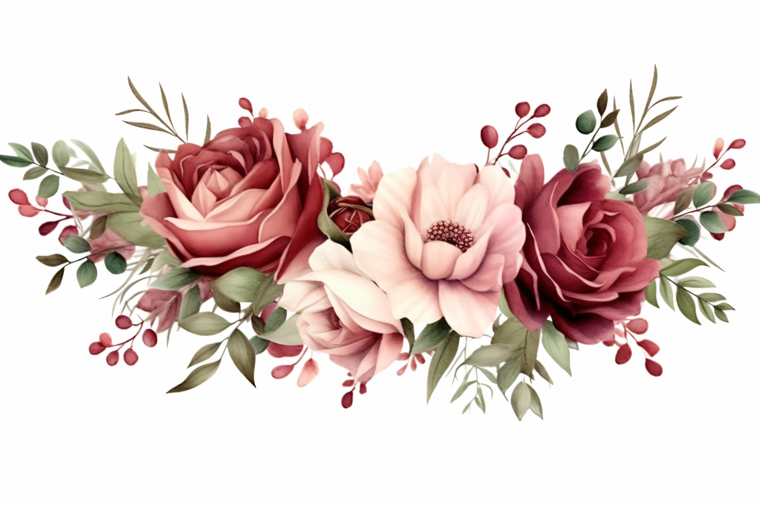 Watercolor Floral Background 275