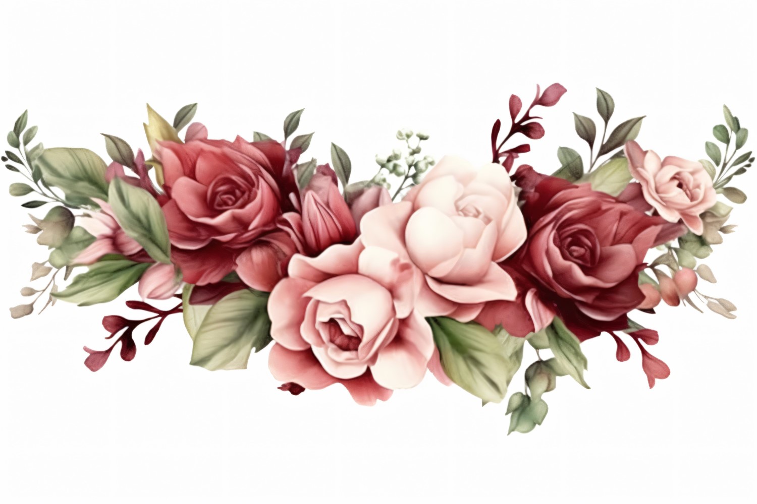 Watercolor flowers Background 294