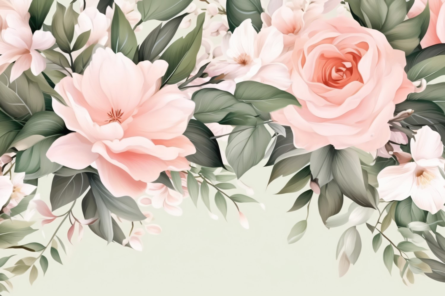 Watercolor Floral Background 301